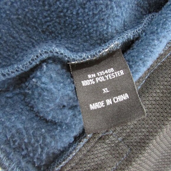 Hooey Youth Girls XL Lightweight Fleece Tech Full Zip Jacket Navy Floral - Picture 4 of 8